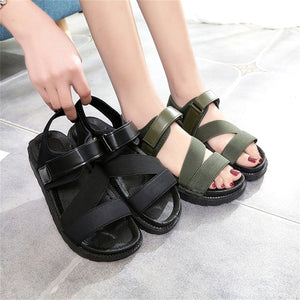 2018 Summer Gladiator Women Flat Fashion Female -  Lovely Dealz 