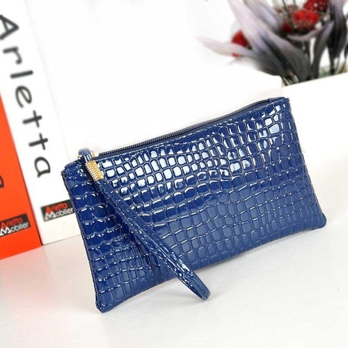 women's clutch bag PU leather Crocodile -  Lovely Dealz 