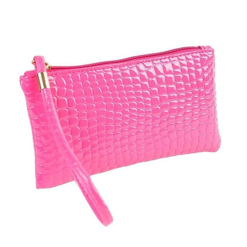 women's clutch bag PU leather Crocodile -  Lovely Dealz 