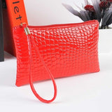 women's clutch bag PU leather Crocodile -  Lovely Dealz 