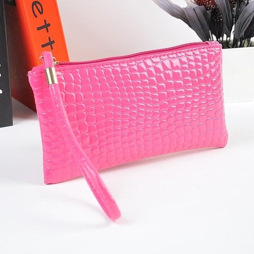 women's clutch bag PU leather Crocodile -  Lovely Dealz 