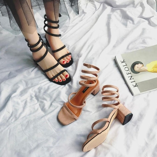 Comfort Women Summer Sandals Fashion Solid Color -  Lovely Dealz 