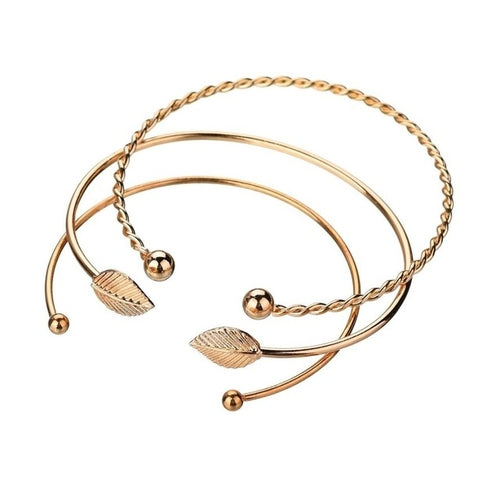 Fabulous 3pcs Women Bracelets Stainless Steel -  Lovely Dealz 
