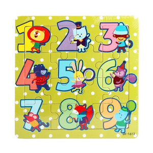 Funny Wooden Kids 16 Piece Jigsaw Toys Education -  Lovely Dealz 