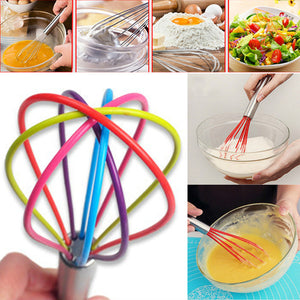 Kitchen Premium Silicone Whisk With Heat Resistant -  Lovely Dealz 