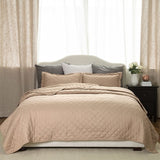 Quilt Set Camel Pattern Bedspread Bed -  Lovely Dealz 