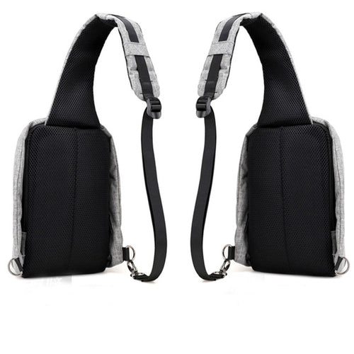 men Messenger Bags Rechargeable USB Anti-thief -  Lovely Dealz 
