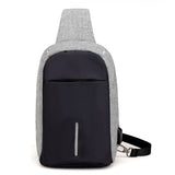 men Messenger Bags Rechargeable USB Anti-thief -  Lovely Dealz 