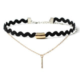 Popular 5 Pieces Choker Necklace Set Stretch -  Lovely Dealz 