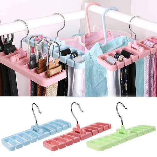 Storage Rack Tie Belt Organizer Space Hook -  Lovely Dealz 