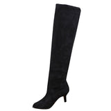 Women Block Middle Heels Thigh High Boots 2018 New -  Lovely Dealz 