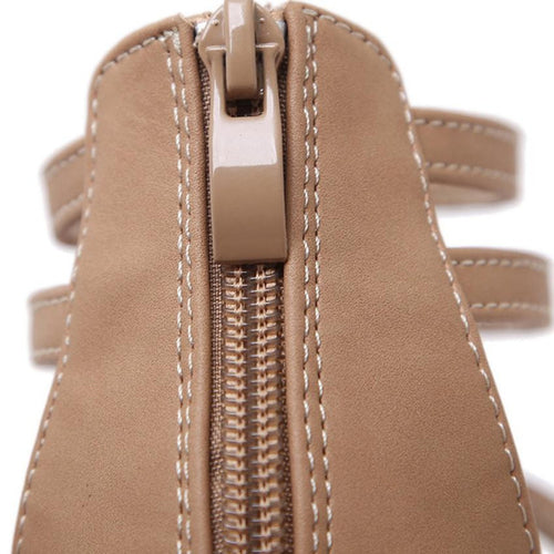 Women Sandals Summer PU Leather Buckle Simple -  Lovely Dealz 