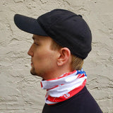 Distressed American Flag Neck Gaiter Mask cover