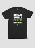 DREAM HUSTLE PROFIT Printed T-shirt -  Lovely Dealz 