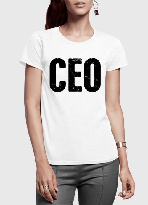 CEO Half Sleeves Women T-shirt -  Lovely Dealz 