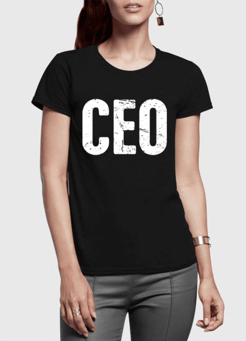 CEO Half Sleeves Women T-shirt -  Lovely Dealz 